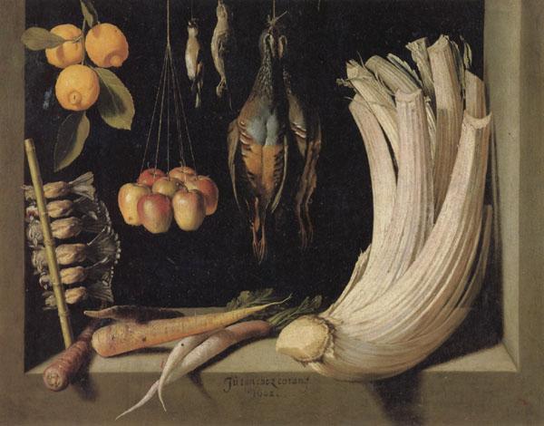 Juan Sanchez-Cotan Still Life with Game,Vegetables,and Fruit Sweden oil painting art